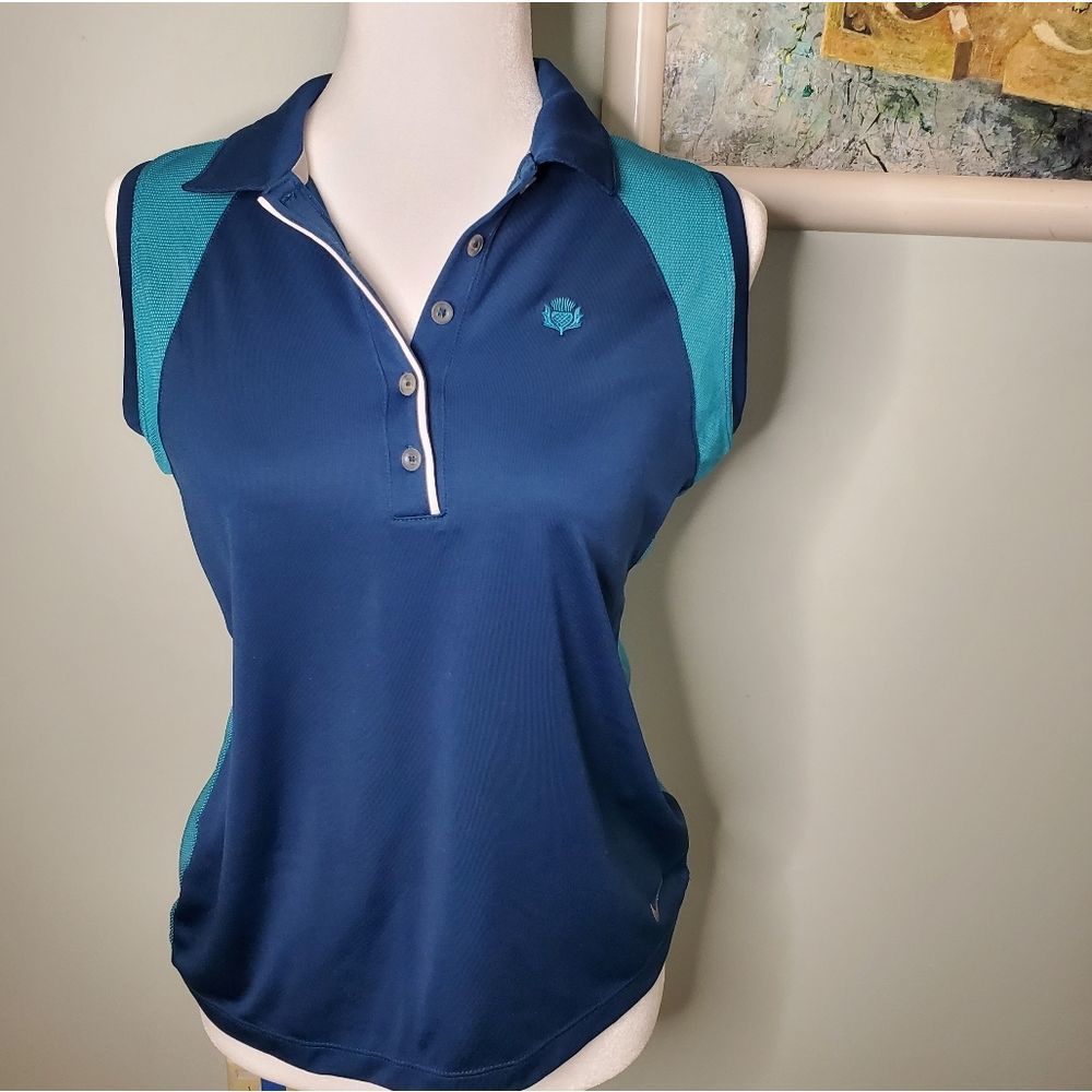 Nike Womens Golf Tour Performance Teal Tank Size Small